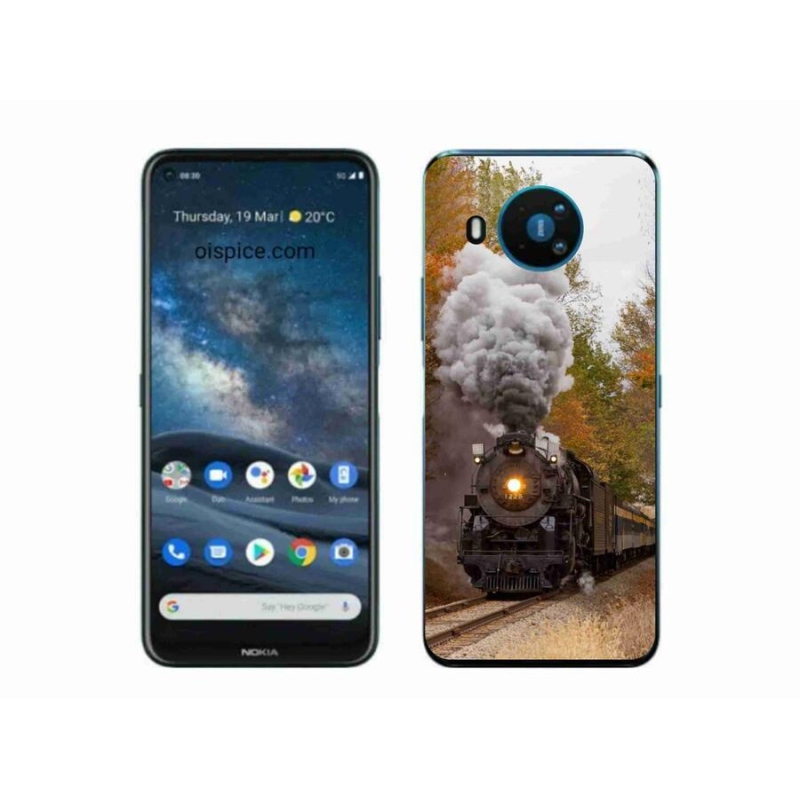 Gelový kryt mmCase na mobil Nokia 8.3 5G - vlak 1