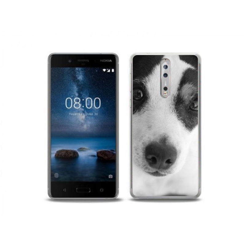 Gelový kryt mmCase na mobil Nokia 8 - pes