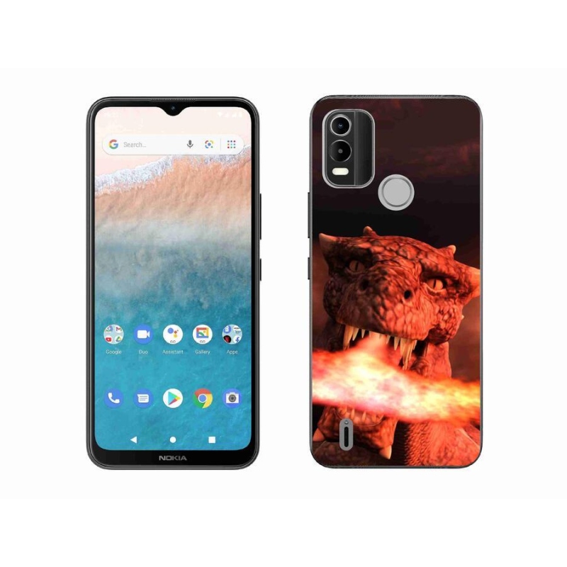 Gelový kryt mmCase na mobil Nokia C21 Plus - drak