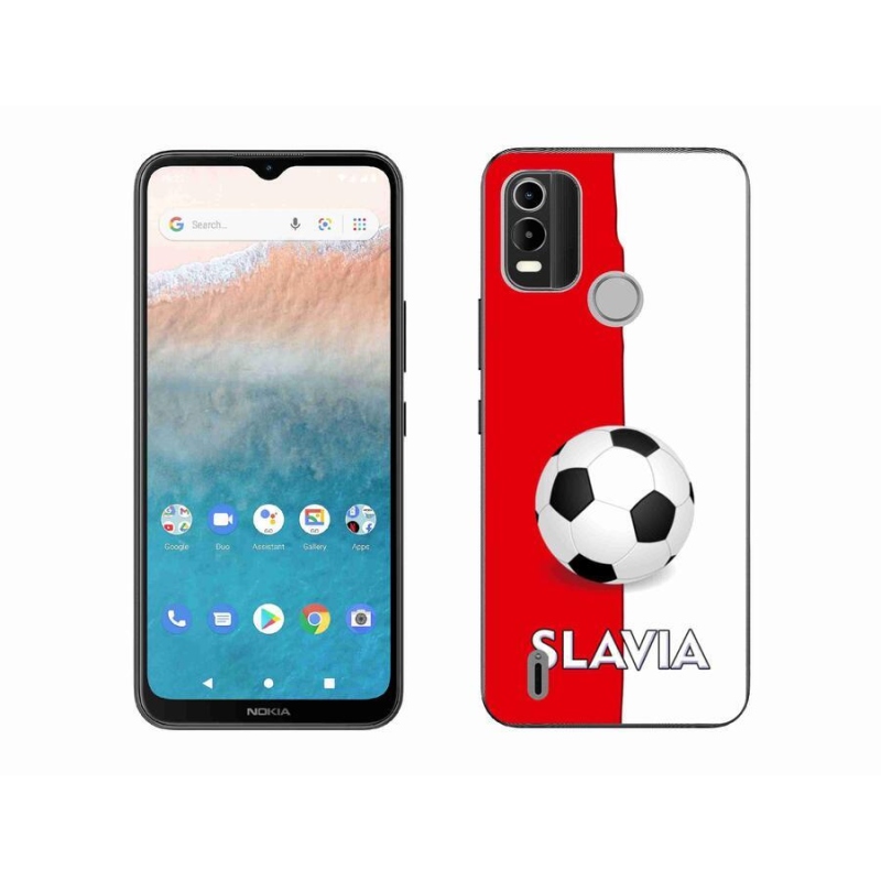 Gelový kryt mmCase na mobil Nokia C21 Plus - fotbal 2