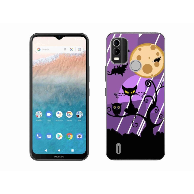 Gelový kryt mmCase na mobil Nokia C21 Plus - halloween