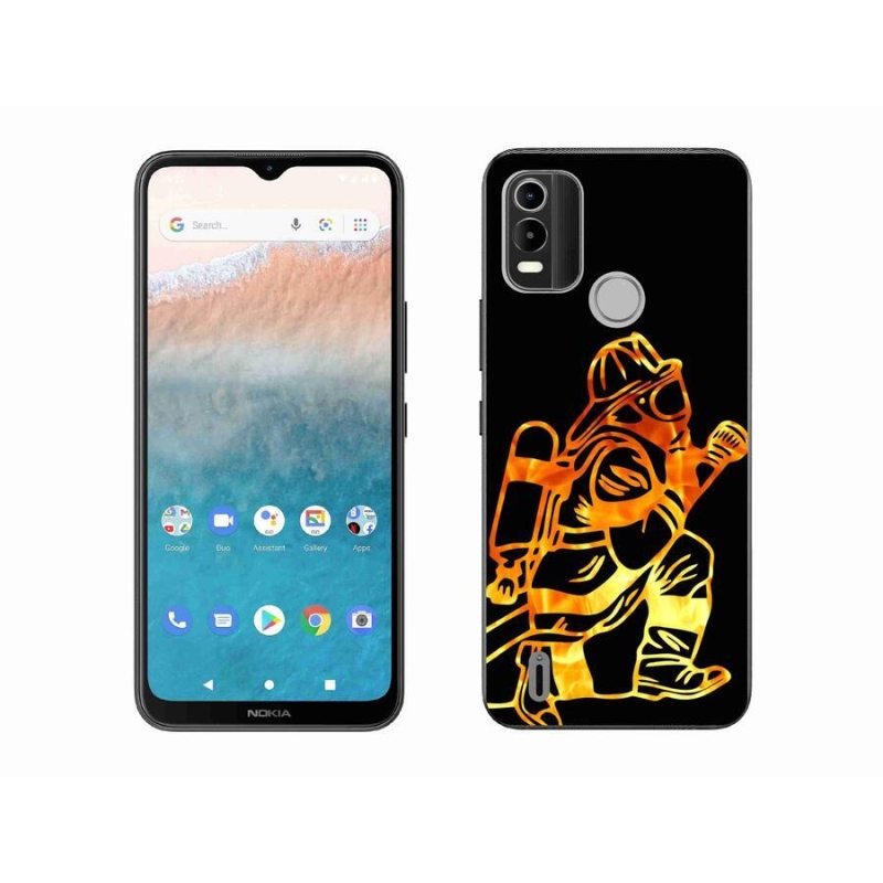 Gelový kryt mmCase na mobil Nokia C21 Plus - hasič 1