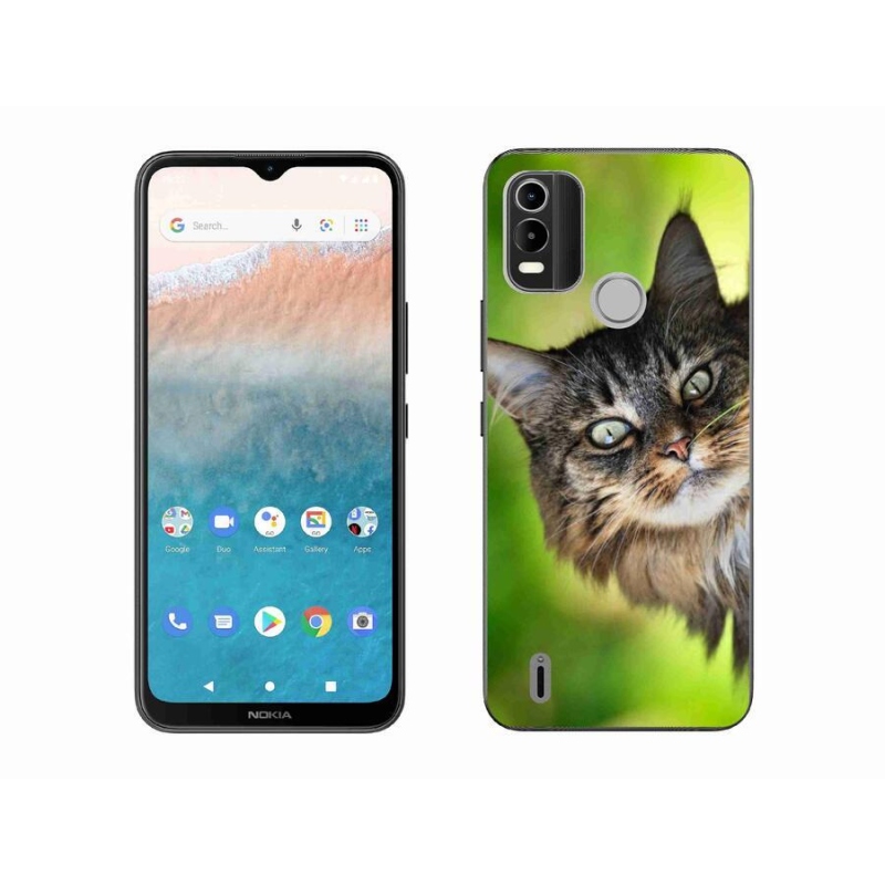Gelový kryt mmCase na mobil Nokia C21 Plus - kočka 3
