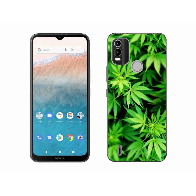 Gelový kryt mmCase na mobil Nokia C21 Plus - konopí 3