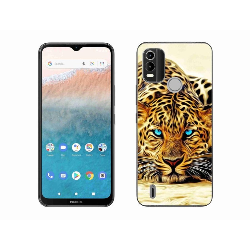 Gelový kryt mmCase na mobil Nokia C21 Plus - kreslený tygr