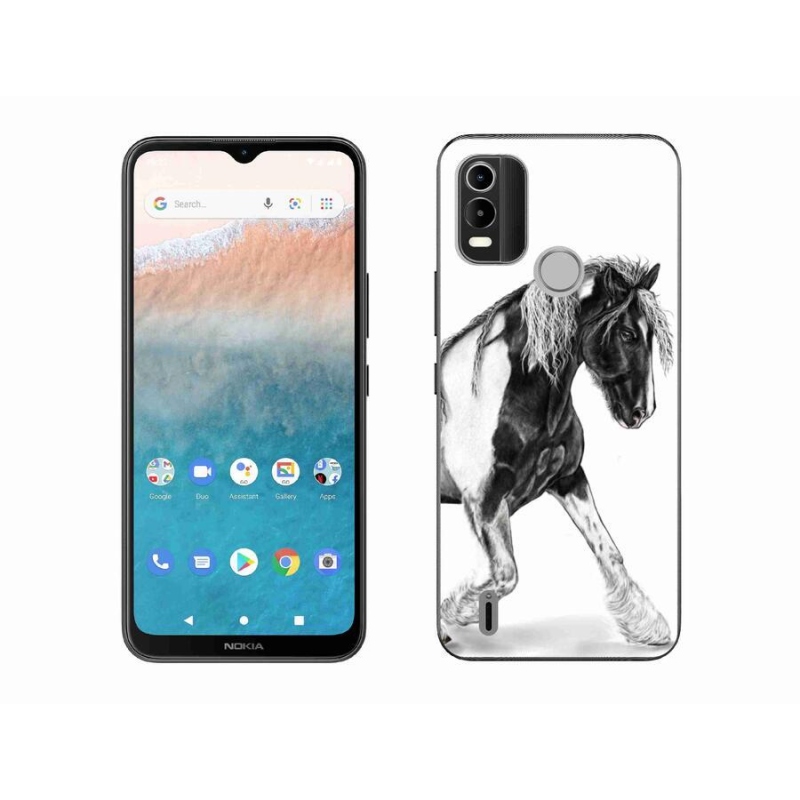 Gelový kryt mmCase na mobil Nokia C21 Plus - kůň