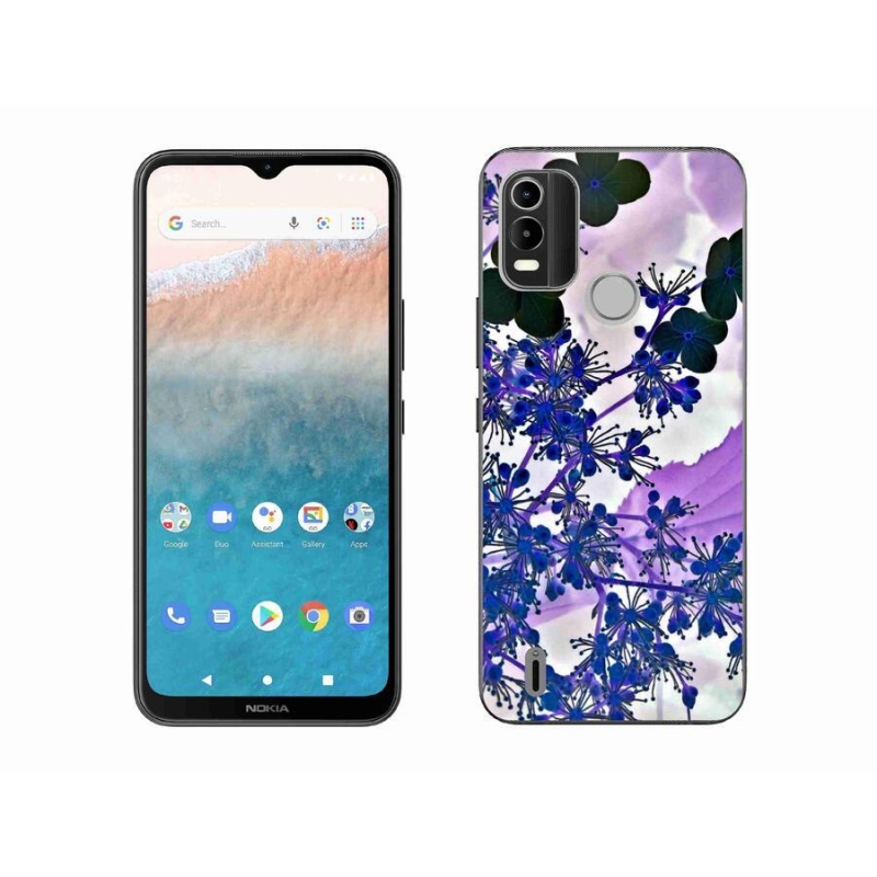 Gelový kryt mmCase na mobil Nokia C21 Plus - květ hortenzie