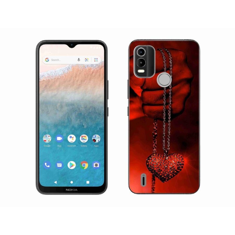 Gelový kryt mmCase na mobil Nokia C21 Plus - náhrdelník