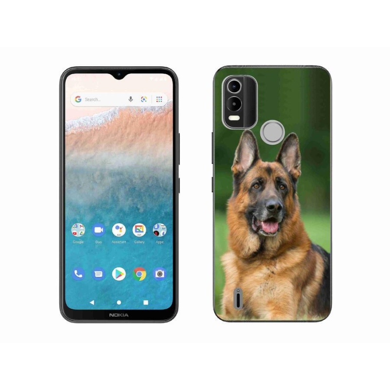 Gelový kryt mmCase na mobil Nokia C21 Plus - německý ovčák