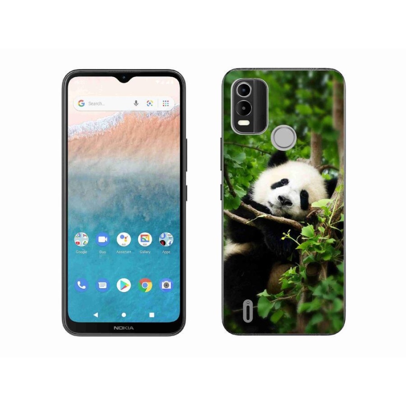 Gelový kryt mmCase na mobil Nokia C21 Plus - panda