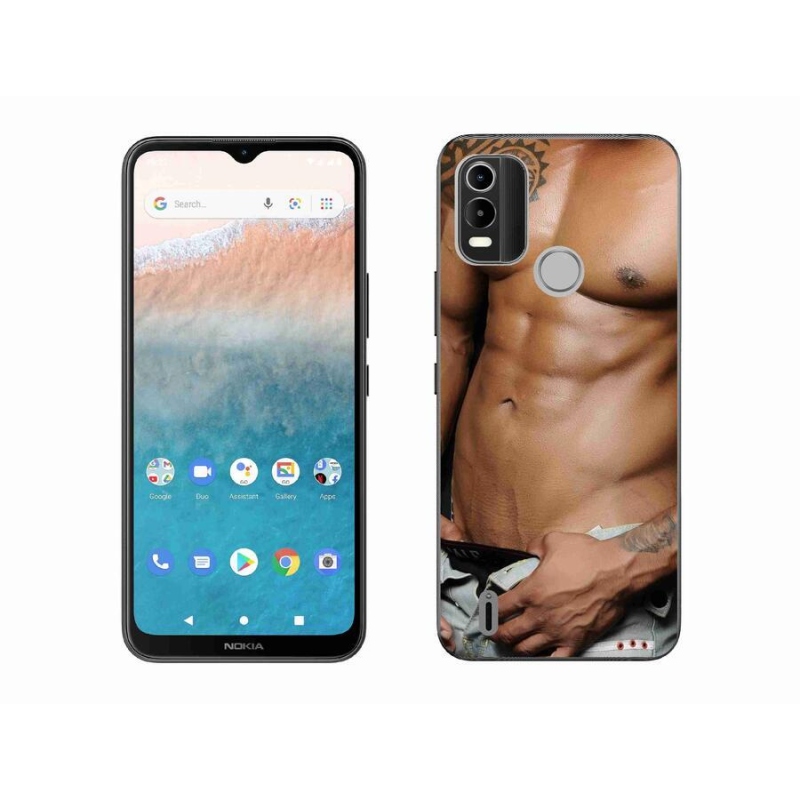 Gelový kryt mmCase na mobil Nokia C21 Plus - sexy muž