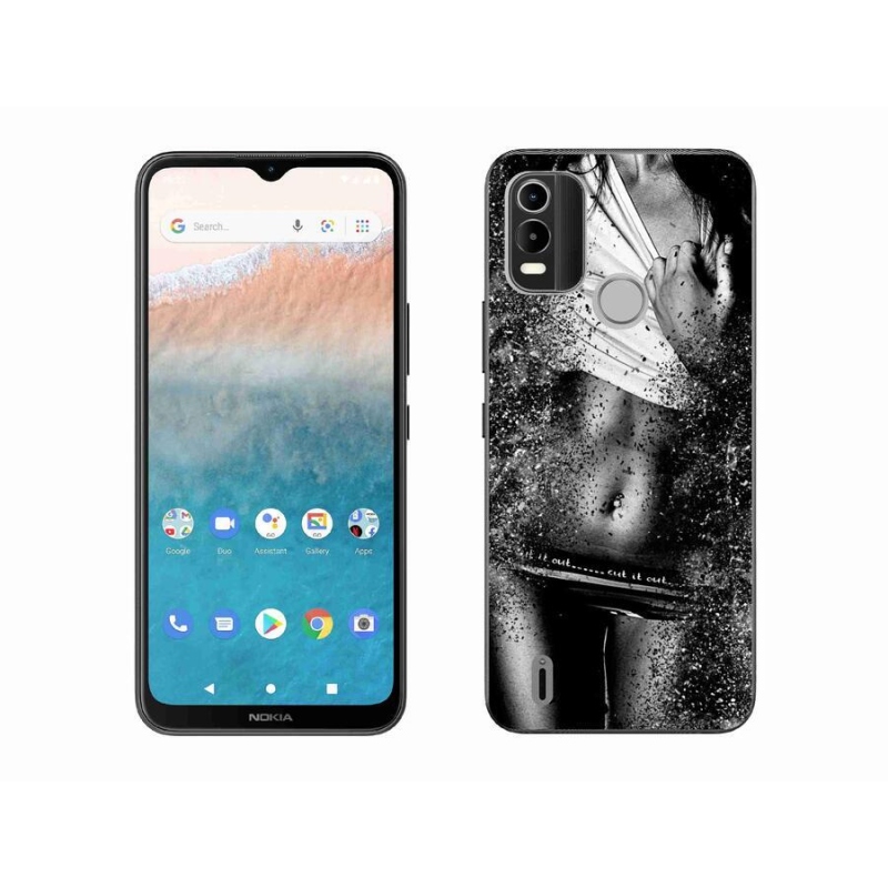 Gelový kryt mmCase na mobil Nokia C21 Plus - sexy žena 1