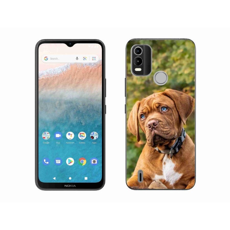 Gelový kryt mmCase na mobil Nokia C21 Plus - štěně