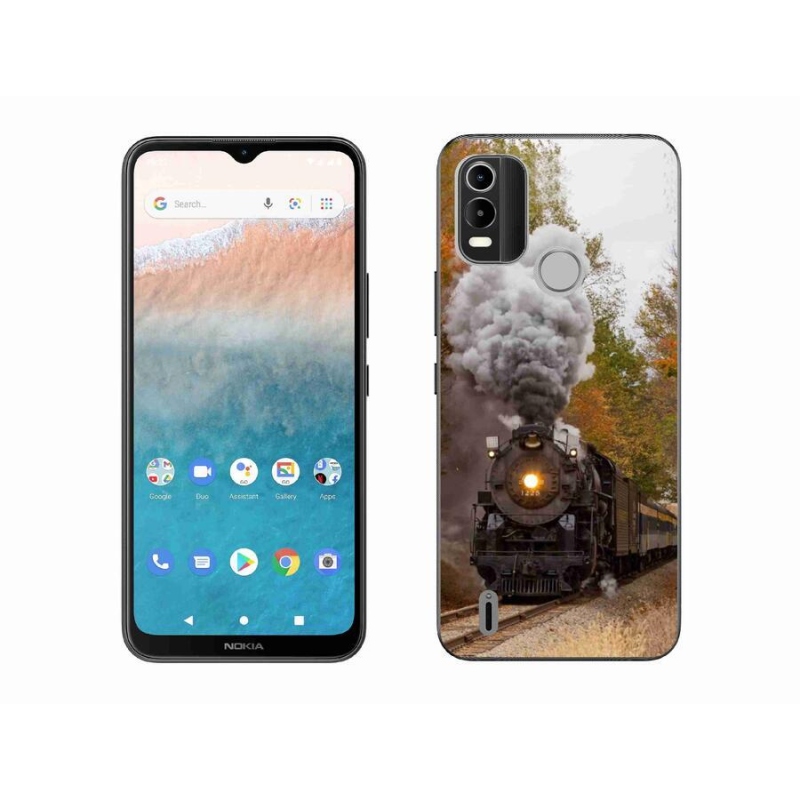 Gelový kryt mmCase na mobil Nokia C21 Plus - vlak 1