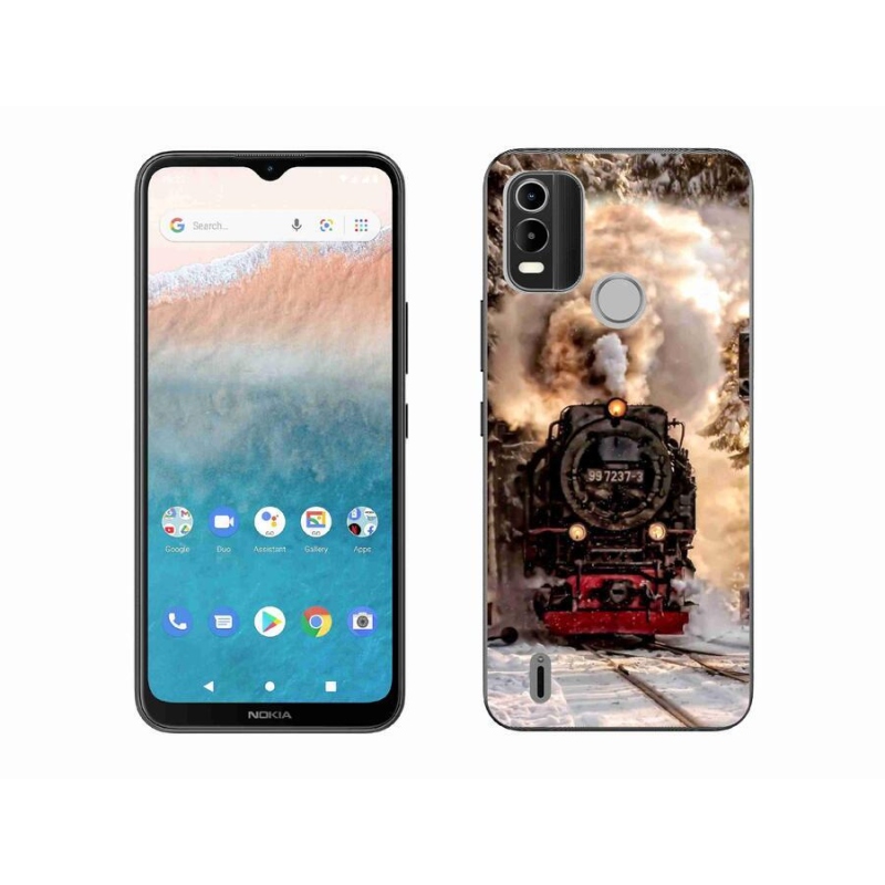 Gelový kryt mmCase na mobil Nokia C21 Plus - vlak