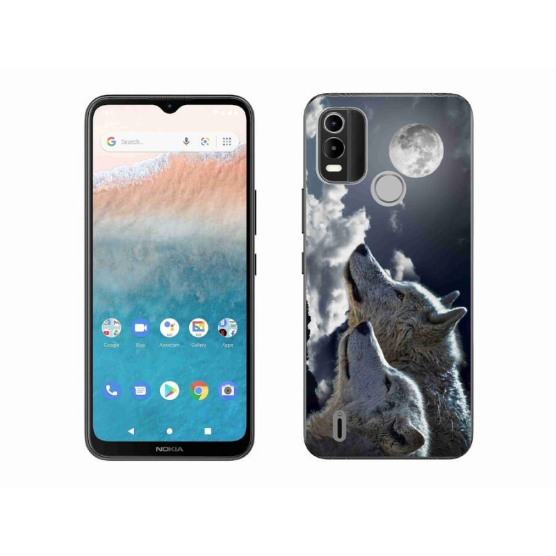 Gelový kryt mmCase na mobil Nokia C21 Plus - vlci