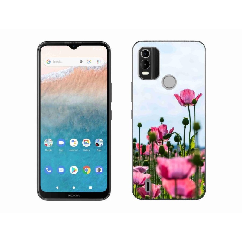 Gelový kryt mmCase na mobil Nokia C21 Plus - vlčí mák