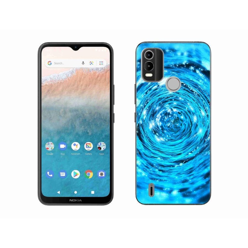 Gelový kryt mmCase na mobil Nokia C21 Plus - vodní vír