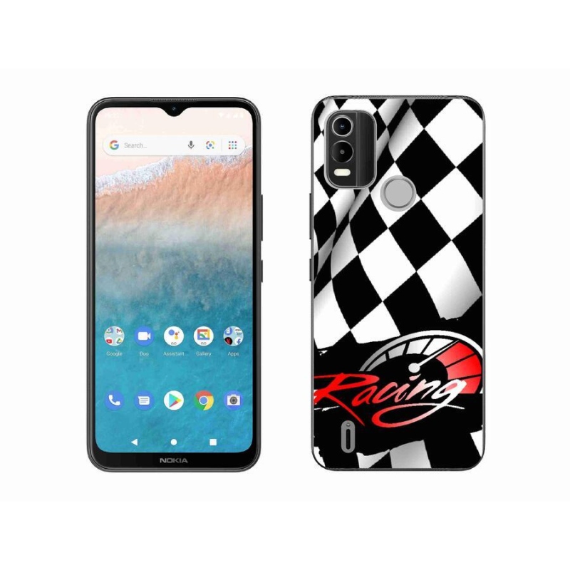 Gelový kryt mmCase na mobil Nokia C21 Plus - závodění