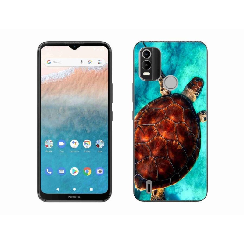 Gelový kryt mmCase na mobil Nokia C21 Plus - želva