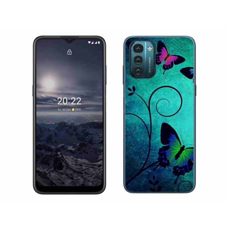 Gelový kryt mmCase na mobil Nokia G11/G21 - barevní motýli