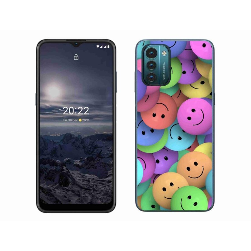 Gelový kryt mmCase na mobil Nokia G11/G21 - barevní smajlíci