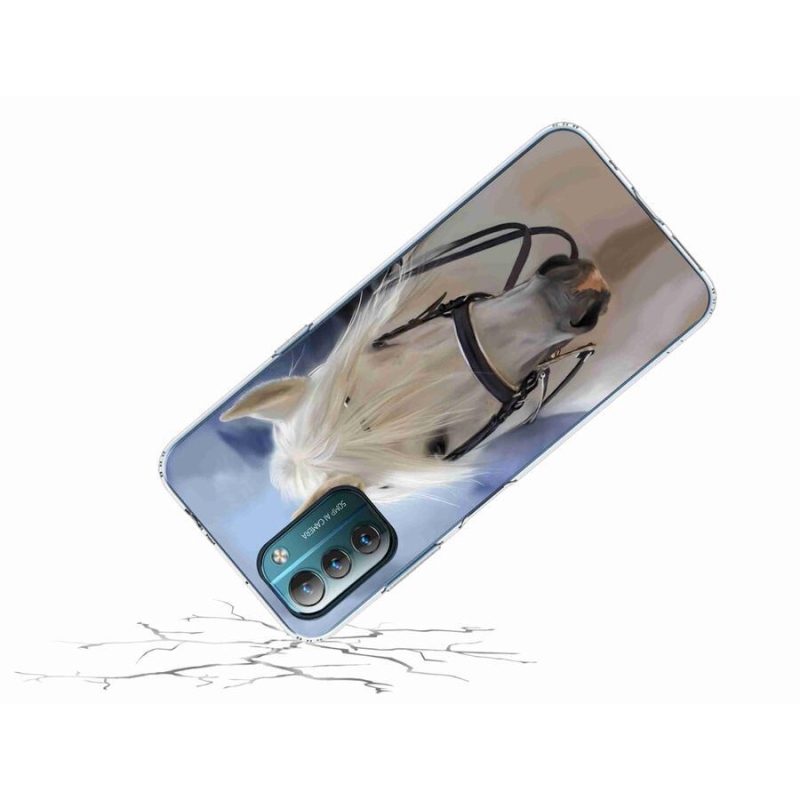 Gelový kryt mmCase na mobil Nokia G11/G21 - bílý kůň