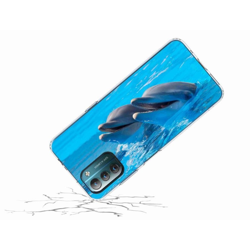 Gelový kryt mmCase na mobil Nokia G11/G21 - delfíni