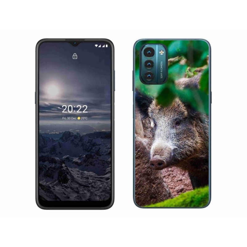 Gelový kryt mmCase na mobil Nokia G11/G21 - divoké prase