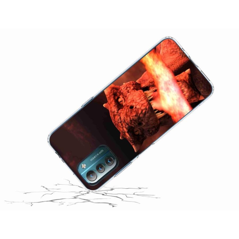 Gelový kryt mmCase na mobil Nokia G11/G21 - drak