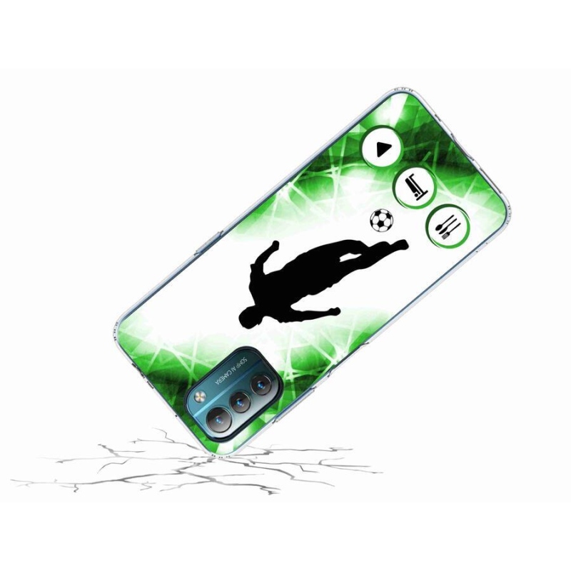 Gelový kryt mmCase na mobil Nokia G11/G21 - fotbalista