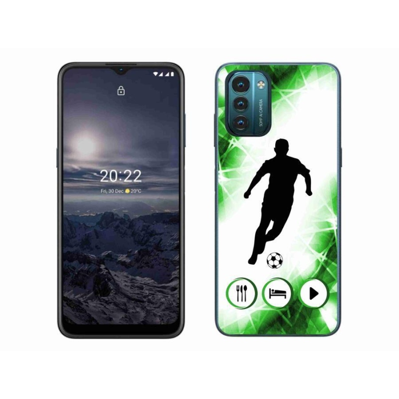 Gelový kryt mmCase na mobil Nokia G11/G21 - fotbalista