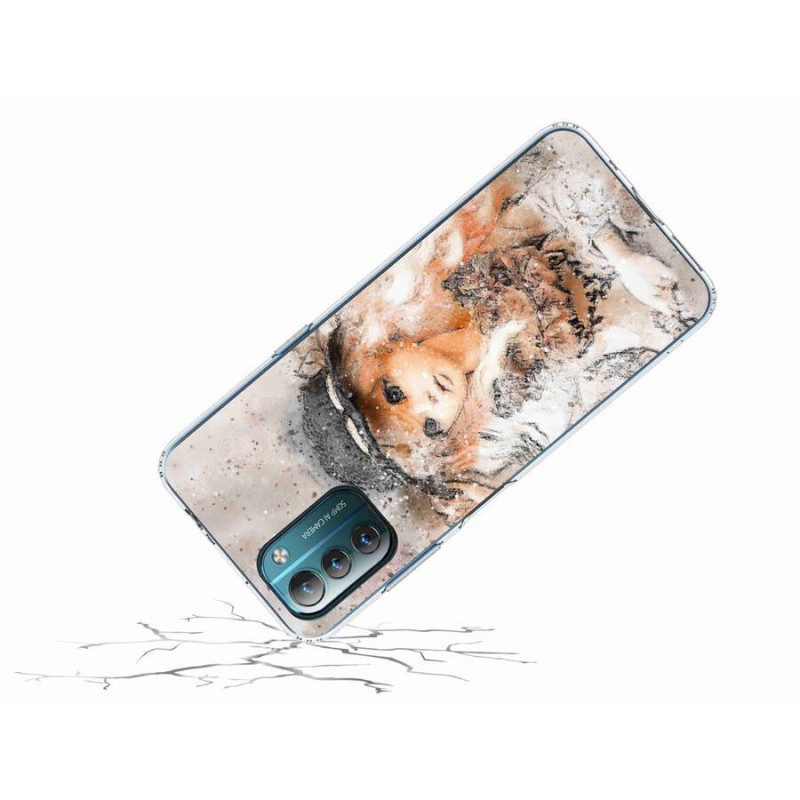 Gelový kryt mmCase na mobil Nokia G11/G21 - holčička s kloboukem