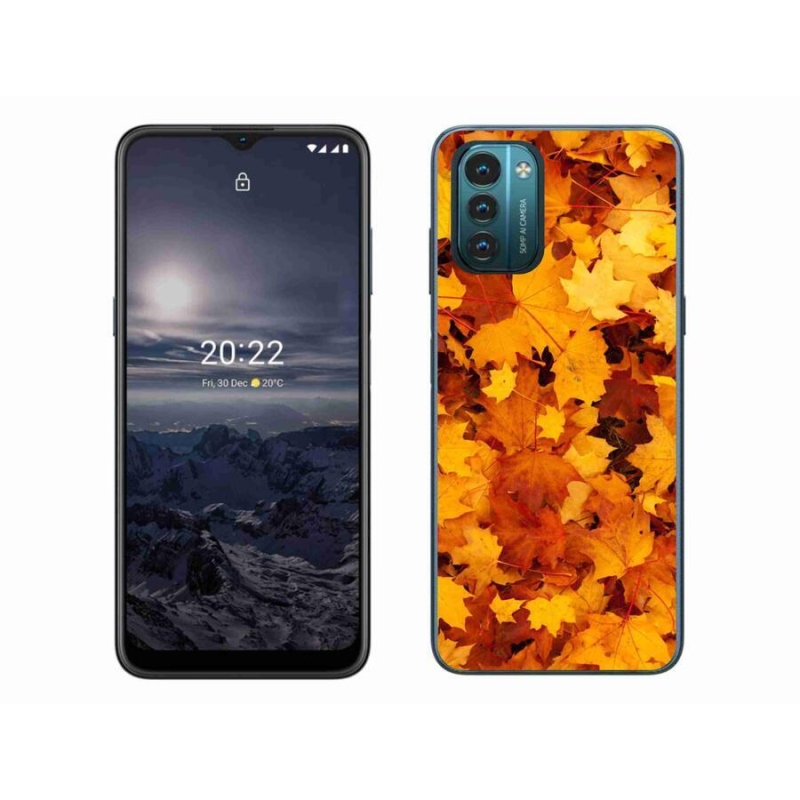 Gelový kryt mmCase na mobil Nokia G11/G21 - javorové listy