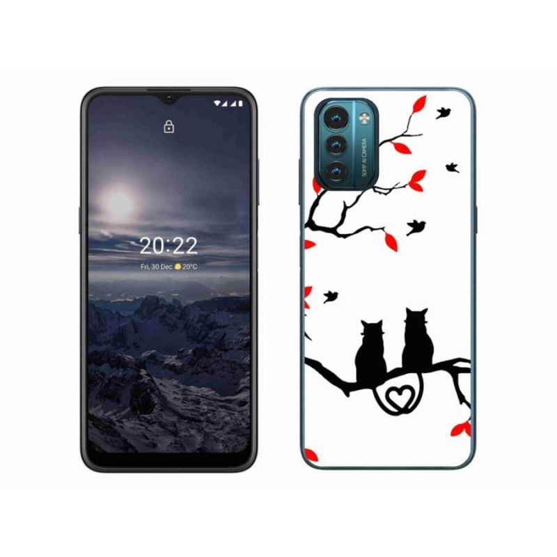 Gelový kryt mmCase na mobil Nokia G11/G21 - kočičí láska