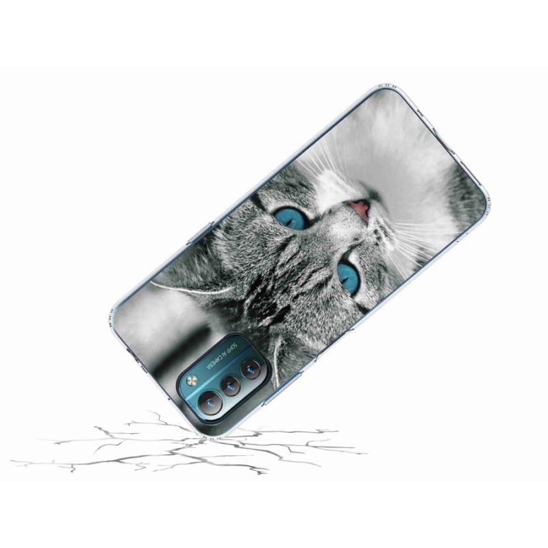 Gelový kryt mmCase na mobil Nokia G11/G21 - kočičí pohled 1