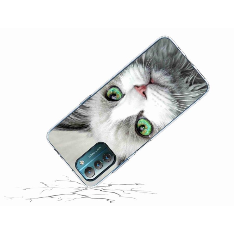 Gelový kryt mmCase na mobil Nokia G11/G21 - kočičí pohled