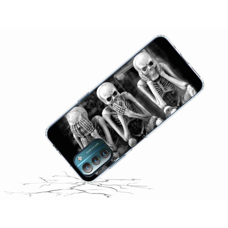 Gelový kryt mmCase na mobil Nokia G11/G21 - kostlivci