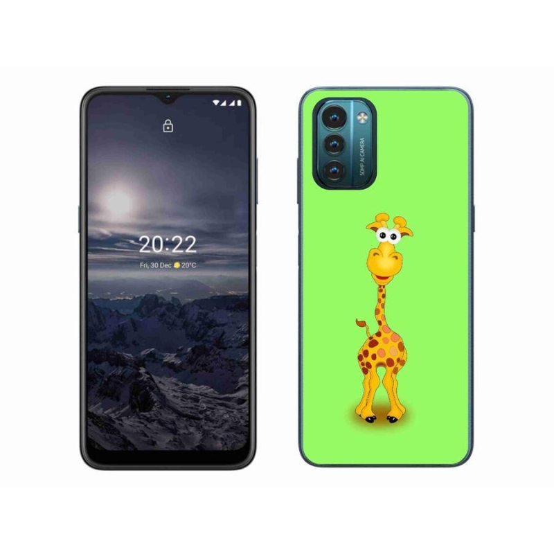 Gelový kryt mmCase na mobil Nokia G11/G21 - kreslená žirafa