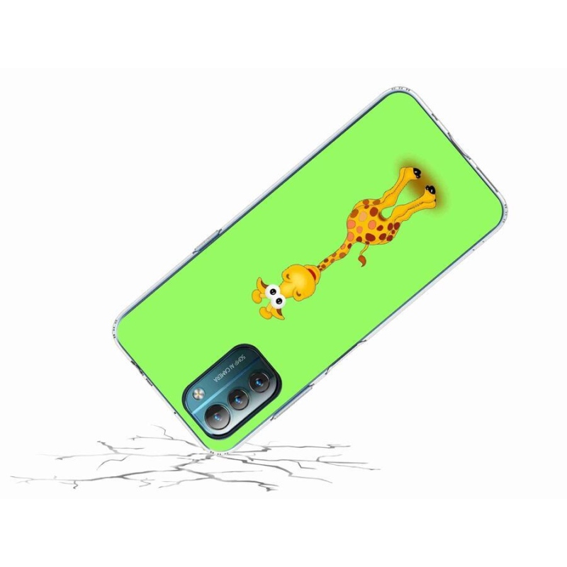 Gelový kryt mmCase na mobil Nokia G11/G21 - kreslená žirafa