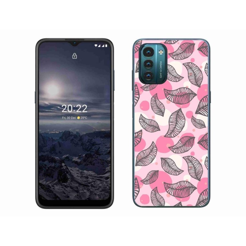 Gelový kryt mmCase na mobil Nokia G11/G21 - kreslené padající listy