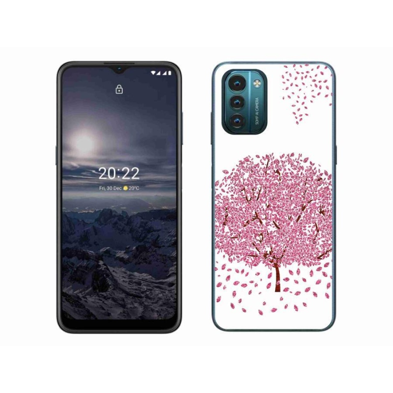 Gelový kryt mmCase na mobil Nokia G11/G21 - kreslený strom s listy