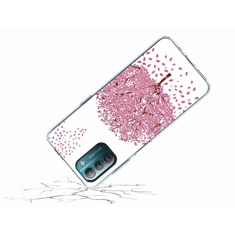 Gelový kryt mmCase na mobil Nokia G11/G21 - kreslený strom s listy