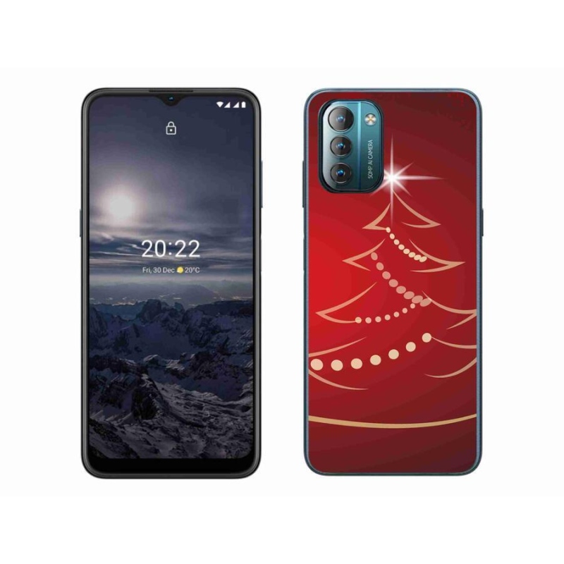 Gelový kryt mmCase na mobil Nokia G11/G21 - kreslený vánoční stromek