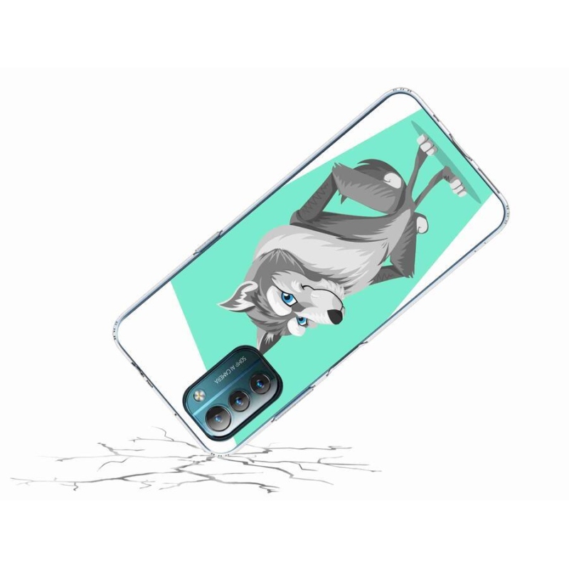 Gelový kryt mmCase na mobil Nokia G11/G21 - kreslený vlk