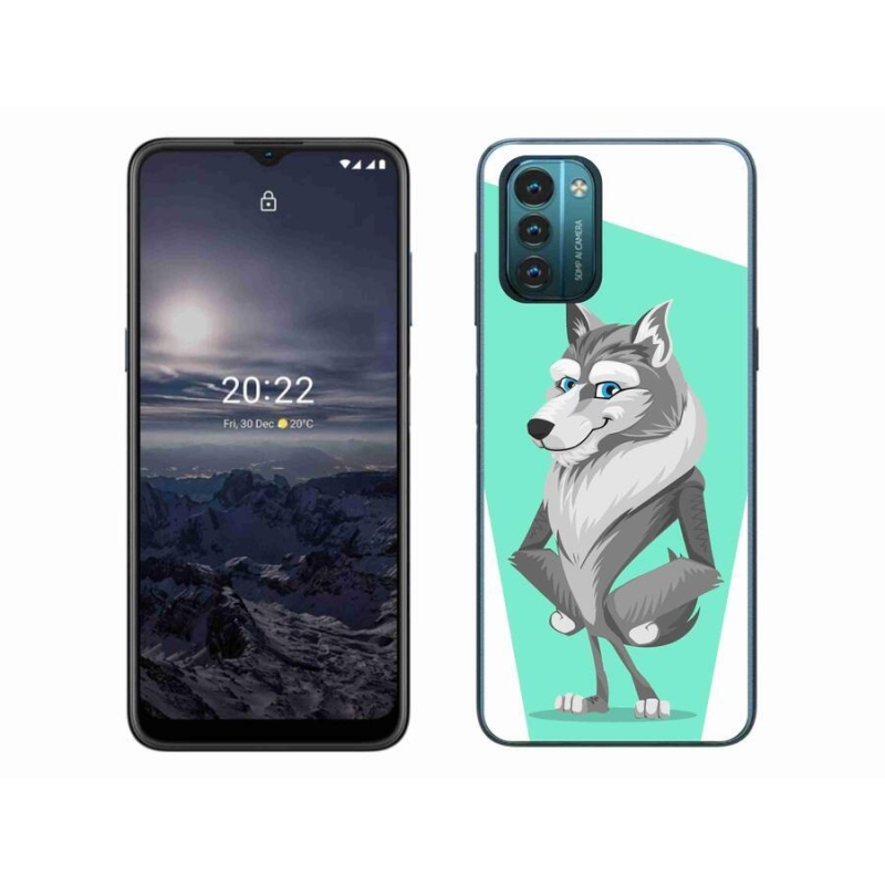 Gelový kryt mmCase na mobil Nokia G11/G21 - kreslený vlk