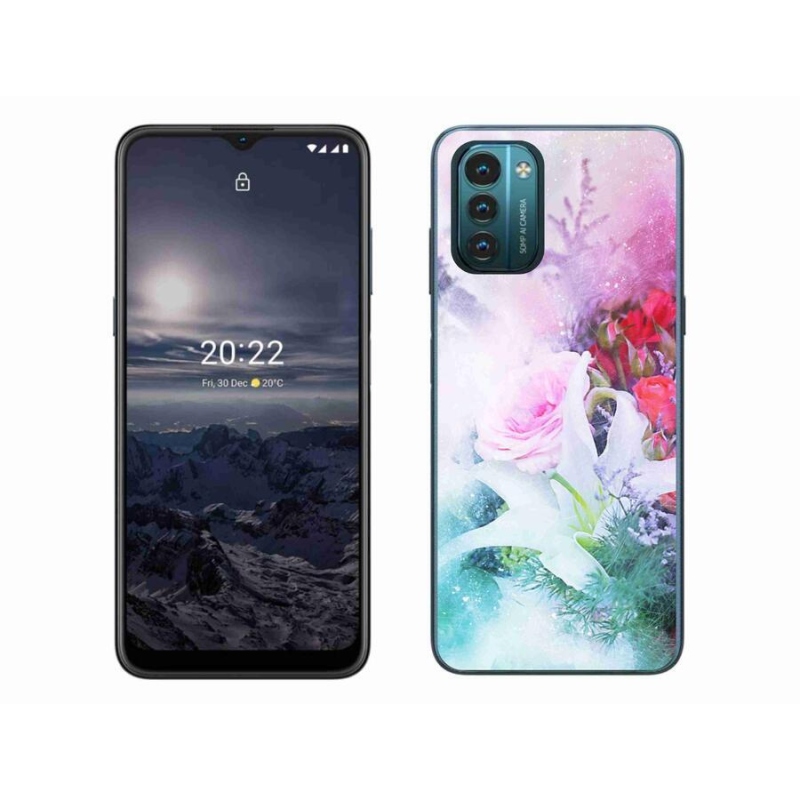 Gelový kryt mmCase na mobil Nokia G11/G21 - květiny 4