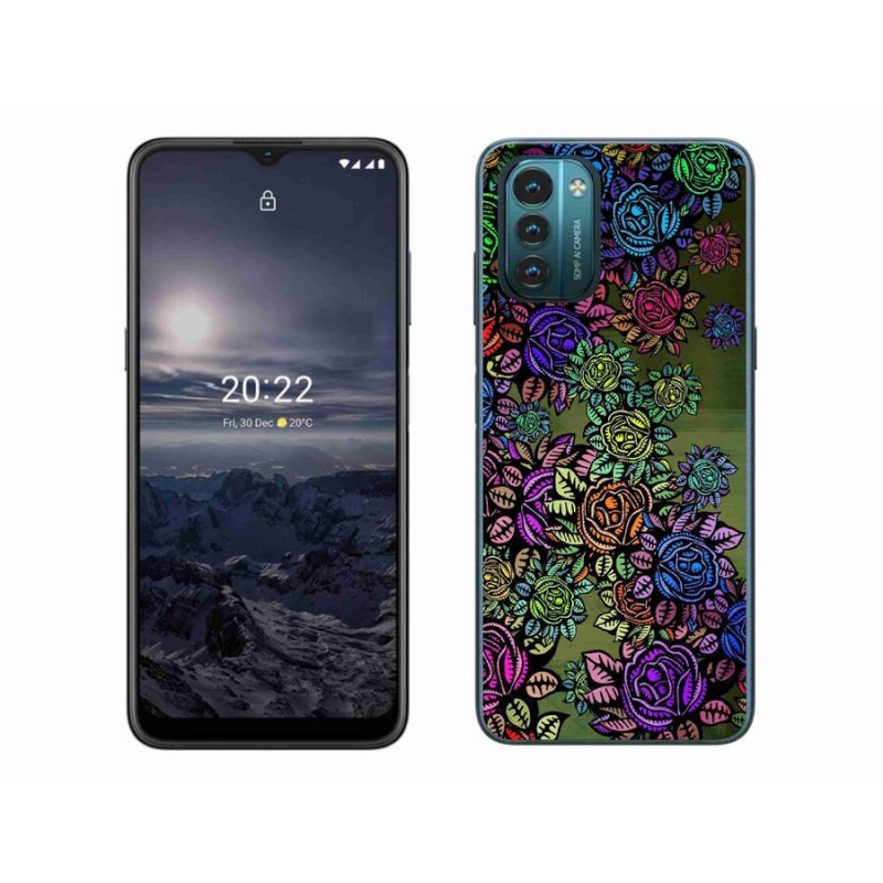 Gelový kryt mmCase na mobil Nokia G11/G21 - květiny 6