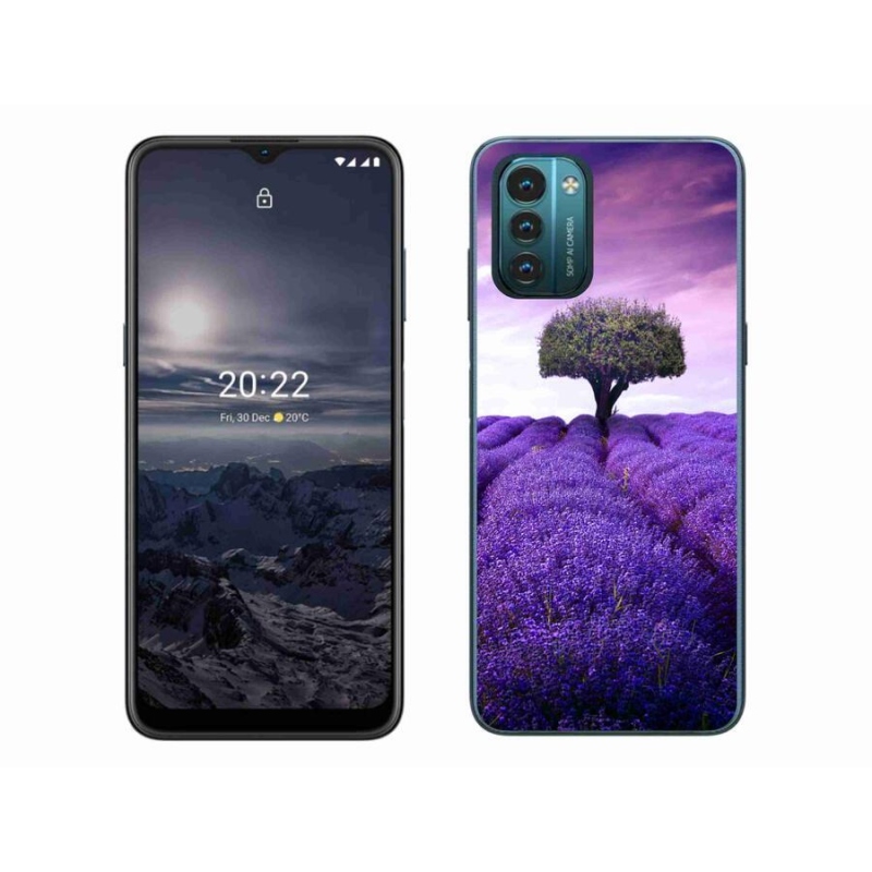 Gelový kryt mmCase na mobil Nokia G11/G21 - levandulová louka