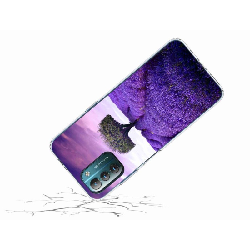 Gelový kryt mmCase na mobil Nokia G11/G21 - levandulová louka